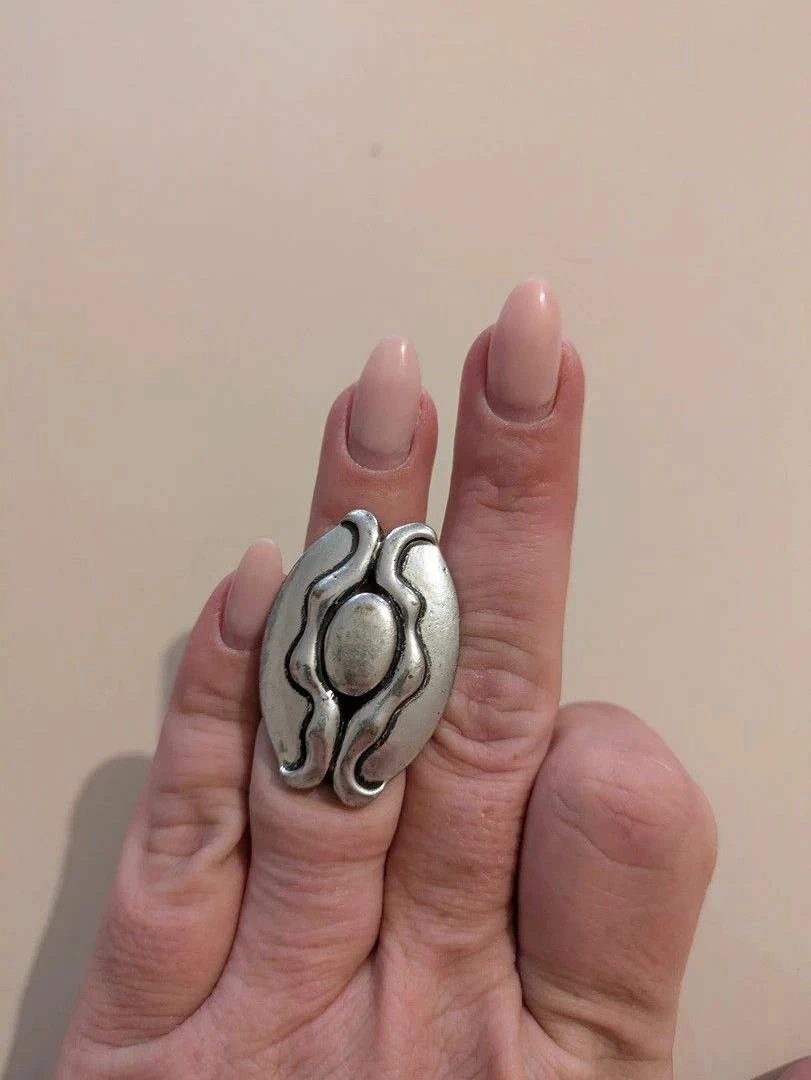 Bague Fantaisie - Ajustável - Prateado - Brhal-67 – photo 3